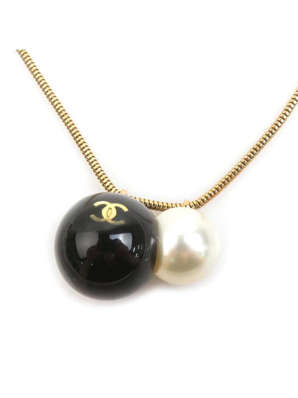 Chanel Cc Logo Pendant Necklace Gold- #327631C52B